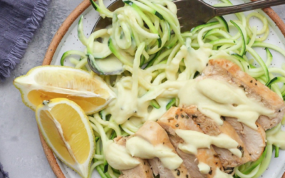 Alfre-don’t Miss: Zoodles + Cauliflower Alfredo Sauce