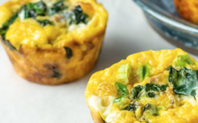 Meal Prep Eggs-Press: Spinach and Sausage Egg Muffins